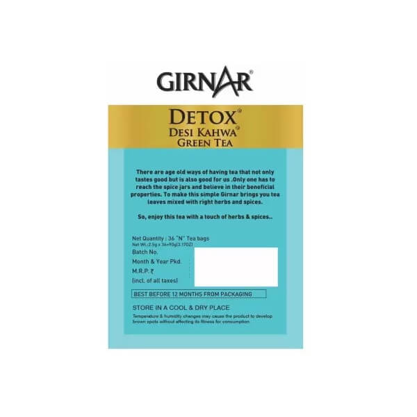 Buy Girnar Detox Green Tea Desi Kahwa Online at Best Price